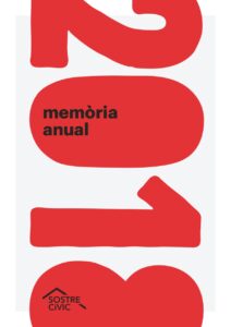 Portada de la memòria 2018 de Sostre Cívic